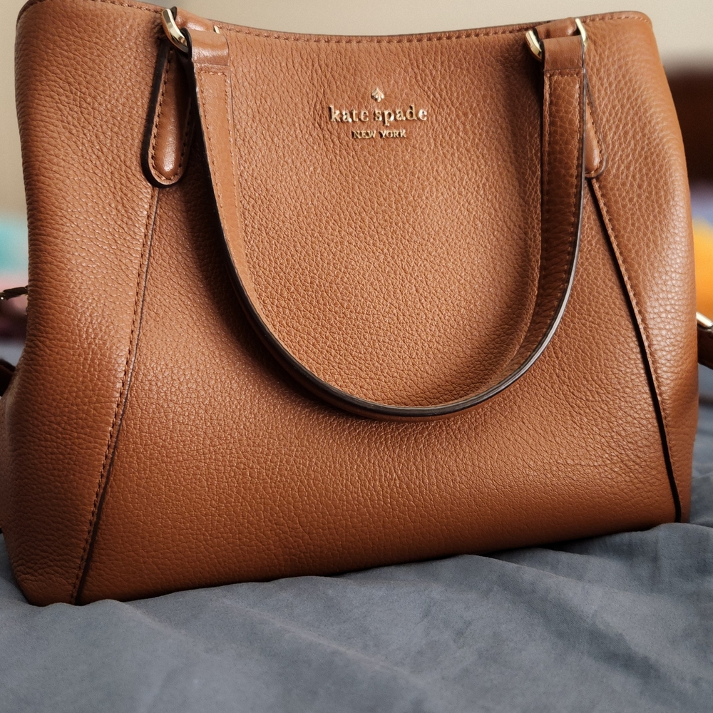 Kate Spade Brown Leather Tote Bag